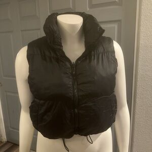 Black Puffer Vest for Women